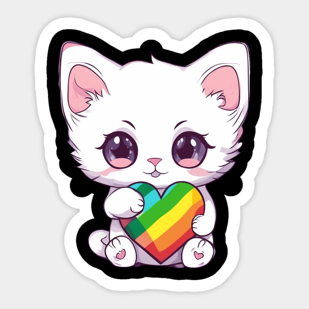 Irresistibly Cute Baby Kitten Sticker by animegirlnft